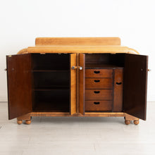 Load image into Gallery viewer, English Art Deco Solid Oak Drinks Cabinet by E. Gomme c.1935