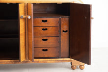 Load image into Gallery viewer, English Art Deco Solid Oak Drinks Cabinet by E. Gomme c.1935