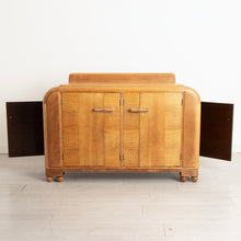 Load image into Gallery viewer, English Art Deco Solid Oak Drinks Cabinet by E. Gomme c.1935