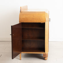 Load image into Gallery viewer, English Art Deco Solid Oak Drinks Cabinet by E. Gomme c.1935