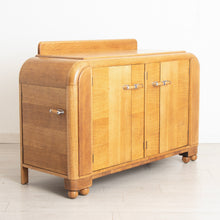Load image into Gallery viewer, English Art Deco Solid Oak Drinks Cabinet by E. Gomme c.1935