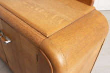 Load image into Gallery viewer, English Art Deco Solid Oak Drinks Cabinet by E. Gomme c.1935