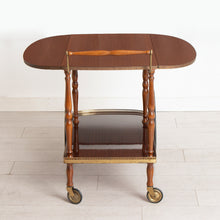 Load image into Gallery viewer, Italian Midcentury Serving Trolley / Bar Cart c.1965