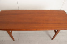 Load image into Gallery viewer, Large Midcentury Danish Teak Coffee Table with Magazine Shelf by Niels Bach c.1965