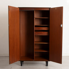 Load image into Gallery viewer, Midcentury G Plan Wardrobe Raised on New Tapered Legs c1960s