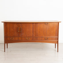 Load image into Gallery viewer, Midcentury 'Capella' Sideboard in Mahogany & Rosewood with Starburst Front by Peter Hayward for Vanson c.1957