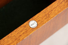 Load image into Gallery viewer, Midcentury 'Capella' Sideboard in Mahogany & Rosewood with Starburst Front by Peter Hayward for Vanson c.1957
