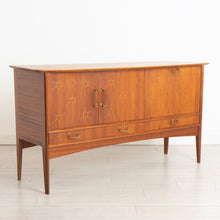 Load image into Gallery viewer, Midcentury 'Capella' Sideboard in Mahogany & Rosewood with Starburst Front by Peter Hayward for Vanson c.1957