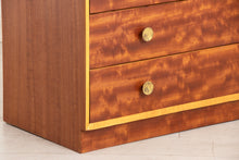 Load image into Gallery viewer, Midcentury Chest of Drawers in Mahogany with Circular Brass Handles c.1960
