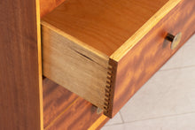 Load image into Gallery viewer, Midcentury Chest of Drawers in Mahogany with Circular Brass Handles c.1960