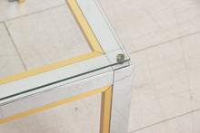 Load image into Gallery viewer, Vintage Chrome & Brass Coffee Table by Renato Zevi, Italy c.1975