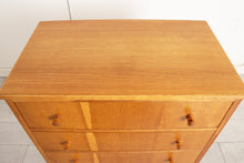 Load image into Gallery viewer, Midcentury 'Cumbrae' Oak Chest of Drawers by Morris of Glasgow c.1960