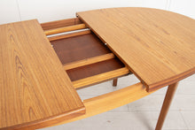 Load image into Gallery viewer, Midcentury Extending Oval Teak Dining Table c.1960
