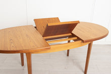 Load image into Gallery viewer, Midcentury Extending Oval Teak Dining Table c.1960
