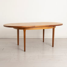 Load image into Gallery viewer, Midcentury Extending Oval Teak Dining Table c.1960