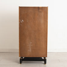 Load image into Gallery viewer, Midcentury Librenza Tola & Black Chest of Drawers with Brass Handles c.1965