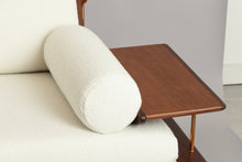 Load image into Gallery viewer, Midcentury Living Room Suite in Afromosia & White Boucle by Toothill c.1965