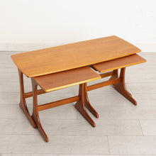 Load image into Gallery viewer, Midcentury Long Teak Nest of Tables by Jentique
