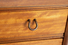 Load image into Gallery viewer, Midcentury Mahogany Chest of Drawers with Brass Hook Handles by A. Younger c.1965