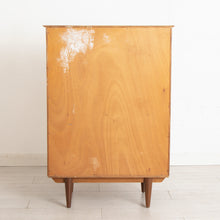 Load image into Gallery viewer, Midcentury Mahogany Chest of Drawers with Brass Hook Handles by A. Younger c.1965