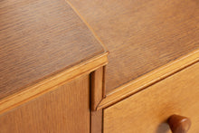 Load image into Gallery viewer, Midcentury Oak Vanity Chest of Drawers by Palatial c.1960