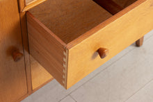 Load image into Gallery viewer, Midcentury Oak Vanity Chest of Drawers by Palatial c.1960
