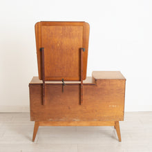 Load image into Gallery viewer, Midcentury Oak Vanity Chest of Drawers by Palatial c.1960