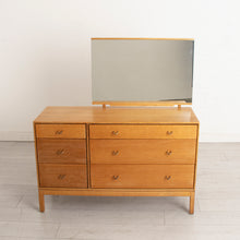 Load image into Gallery viewer, Midcentury Oak Vanity Chest of Drawers with Mirror by John & Sylvia Reid for Stag Furniture c.1960s