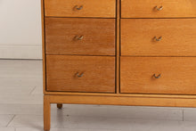 Load image into Gallery viewer, Midcentury Oak Vanity Chest of Drawers with Mirror by John & Sylvia Reid for Stag Furniture c.1960s