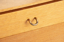 Load image into Gallery viewer, Midcentury Oak Vanity Chest of Drawers with Mirror by John & Sylvia Reid for Stag Furniture c.1960s