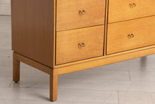 Load image into Gallery viewer, Midcentury Oak Vanity Chest of Drawers with Mirror by John & Sylvia Reid for Stag Furniture c.1960s