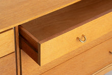 Load image into Gallery viewer, Midcentury Oak Vanity Chest of Drawers with Mirror by John & Sylvia Reid for Stag Furniture c.1960s