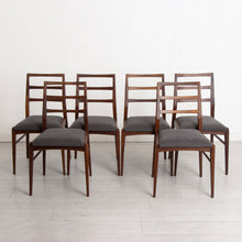Load image into Gallery viewer, Midcentury Richard Hornby Afromosia Dining Set with Extending Table and 6 Chairs c.1960s
