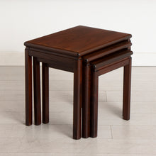 Load image into Gallery viewer, Midcentury Rosewood Nest of Three Tables c.1970