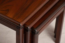 Load image into Gallery viewer, Midcentury Rosewood Nest of Three Tables c.1970