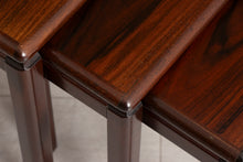 Load image into Gallery viewer, Midcentury Rosewood Nest of Three Tables c.1970