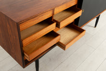 Load image into Gallery viewer, Midcentury Rosewood Sideboard with Leather Doors by Robin Day c.1965