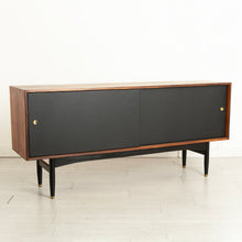 Load image into Gallery viewer, Midcentury Rosewood Sideboard with Leather Doors by Robin Day c.1965
