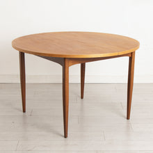 Load image into Gallery viewer, Midcentury Round Teak Extending Dining Table c.1965