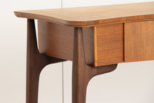 Load image into Gallery viewer, Midcentury Satinwood & Walnut Console Table by Everest