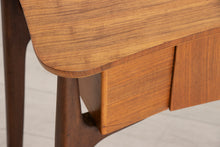 Load image into Gallery viewer, Midcentury Satinwood & Walnut Console Table by Everest