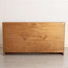 Load image into Gallery viewer, Midcentury Slim Teak Bookcase with Sliding Doors by Herbert E Gibbs c.1965