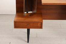 Load image into Gallery viewer, Midcentury Solid Teak Dressing Table with Stool