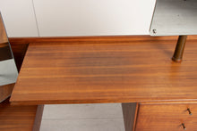 Load image into Gallery viewer, Midcentury Solid Teak Dressing Table with Stool