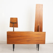 Load image into Gallery viewer, Midcentury Solid Teak Dressing Table with Stool