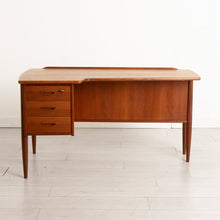 Load image into Gallery viewer, Midcentury Swedish Teak Desk by Goran Strand for Le Langes Mobelfabrik c.1960s