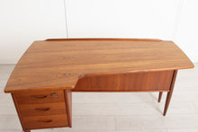 Load image into Gallery viewer, Midcentury Swedish Teak Desk by Goran Strand for Le Langes Mobelfabrik c.1960s