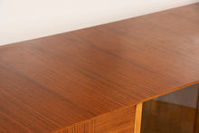 Load image into Gallery viewer, Midcentury Teak Drinks Cabinet with Sliding Glass Doors by Beautility c.1965
