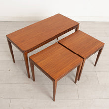 Load image into Gallery viewer, Midcentury Teak Long Nest of Tables by Richard Hornby c.1965