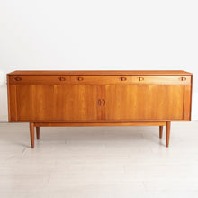Load image into Gallery viewer, Midcentury Teak Sideboard with Tambour Doors by Dalescraft